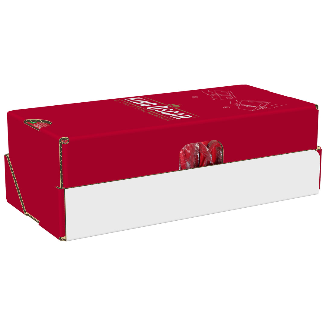 King Oscar 12-22 Fish 2 Layer Wild Sardines In Evoo With Hot Jalapeno Peppers-3.75 oz.-12/Case