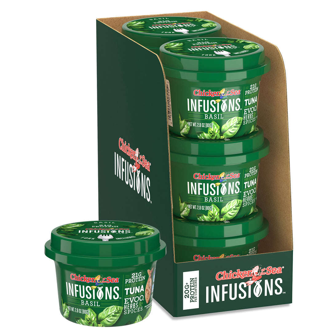 Chicken Of The Sea Infusions Basil Tuna-2.8 oz.-6/Case