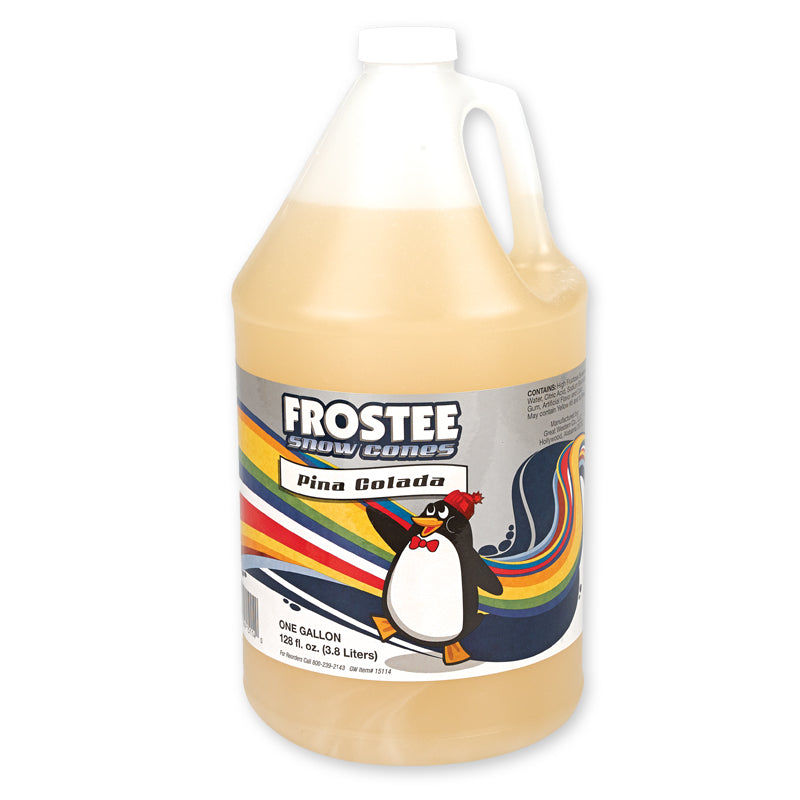 Frostee Snowcone Syrup Pina Colada-1 Gallon-4/Case