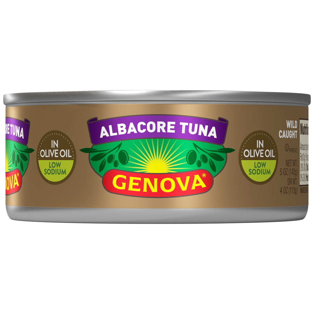 Genova Low Sodium Solid Albacore In Olive Oil-5 oz.-12/Case