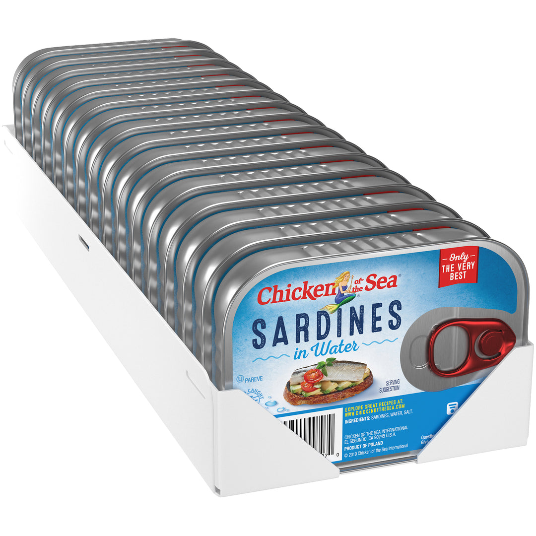 Chicken Of The Sea Sardines In Water-3.75 oz.-18/Case
