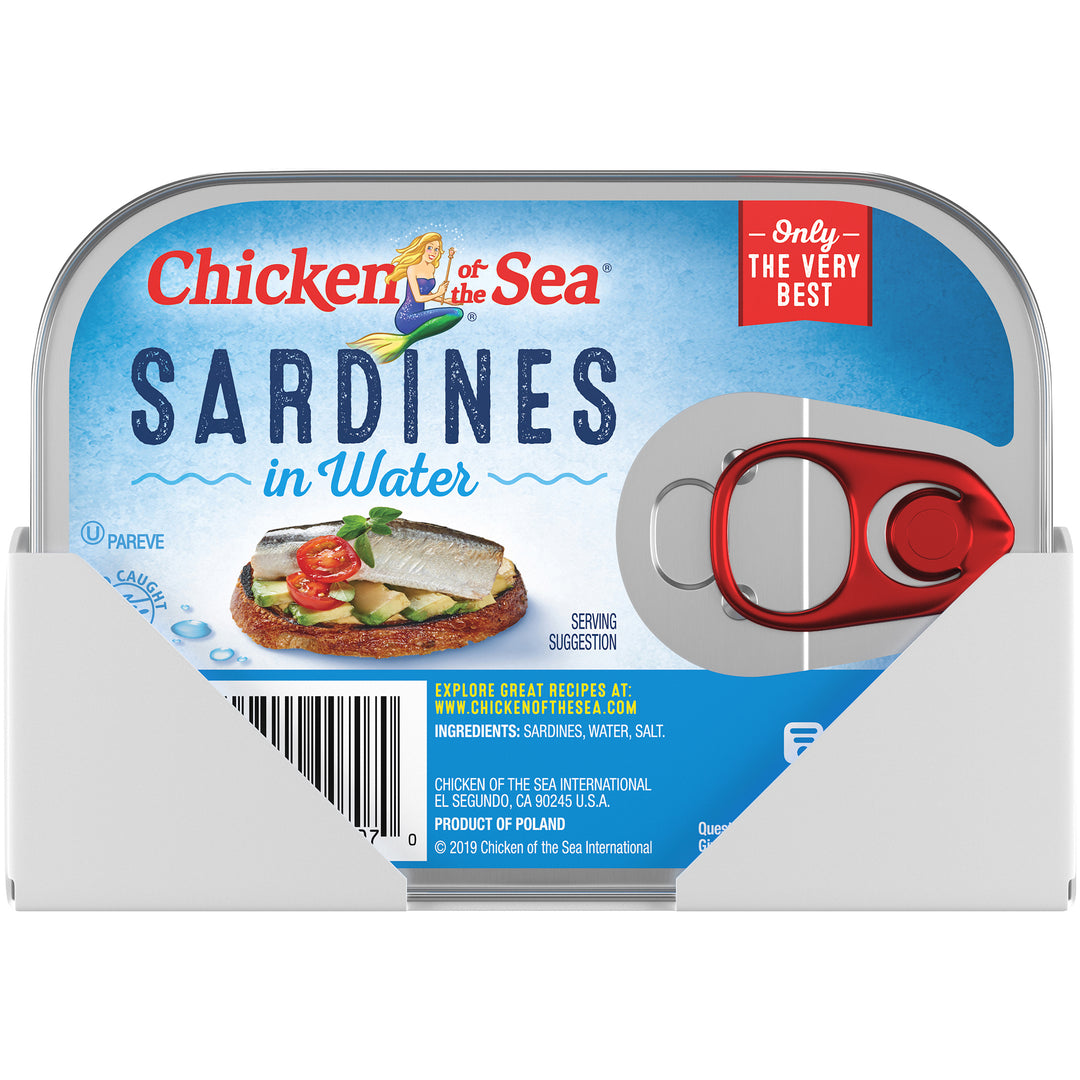 Chicken Of The Sea Sardines In Water-3.75 oz.-18/Case