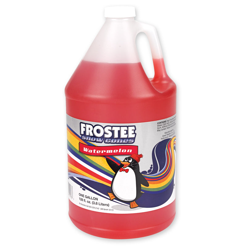 Frostee Snowcone Syrup Watermelon-1 Gallon-4/Case