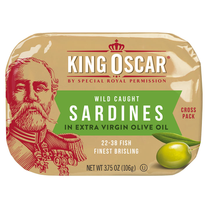 King Oscar Sardines In Olive Oil-3.75 oz.-12/Case