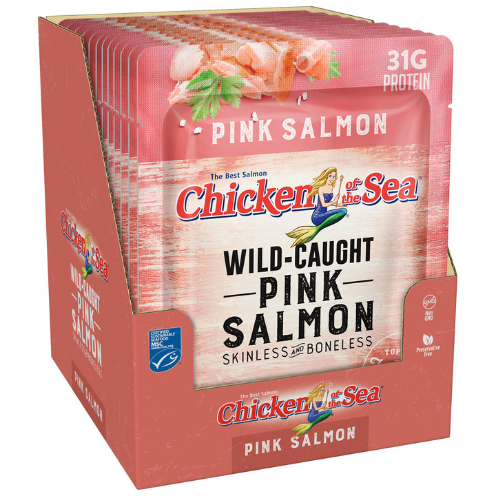 Chicken Of The Sea Skinless Boneless Pink Salmon Pouch-5 oz.-12/Case