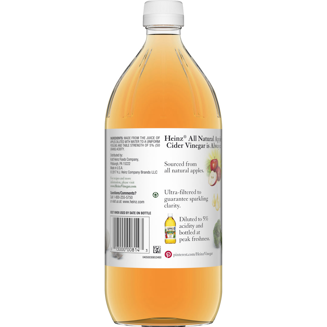 Heinz Apple Cider Vinegar Bottle-32 fl. oz.-12/Case