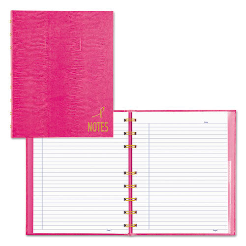 Notepro Notebook, 1-subject, Medium/college Rule, Pink/gray Cover, (75) 9.25 X 7.25 Sheets