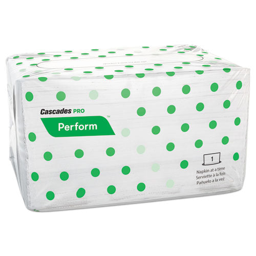 Perform Interfold Napkins, 1-ply, 6.5 X 4.25, Natural, 376/pack, 16 Packs/carton