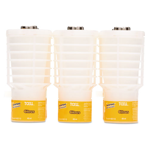 Rubbermaid Commercial Tcell Microtrans Odor Neutralizer Refill Citrus 1.62 Oz 6/Case