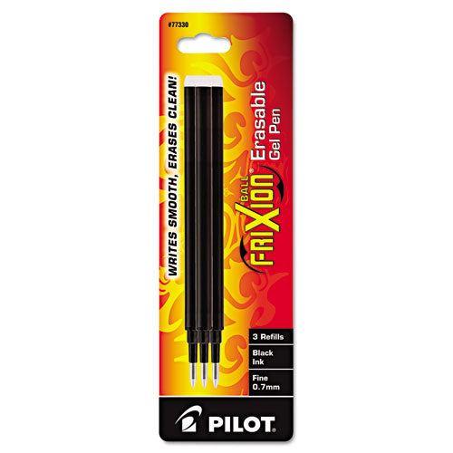 Refill For Pilot Frixion Erasable, Frixion Ball, Frixion Clicker And Frixion Lx Gel Ink Pens, Fine Tip, Red Ink, 3/pack