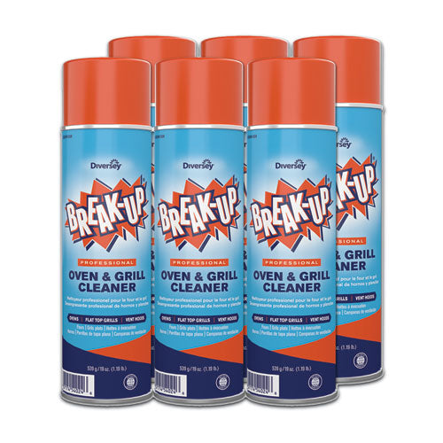 BREAK-UP Oven And Grill Cleaner Ready To Use 19 oz. Aerosol Spray 6/Case