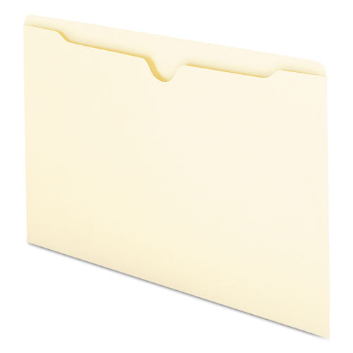 Manila File Jackets, 1-ply Straight Tab, Legal Size, Manila, 100/box