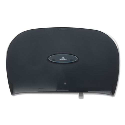 Jumbo Jr. Bathroom Tissue Dispenser, Double Roll, 22.1 X 4.8 X 12.1, Black