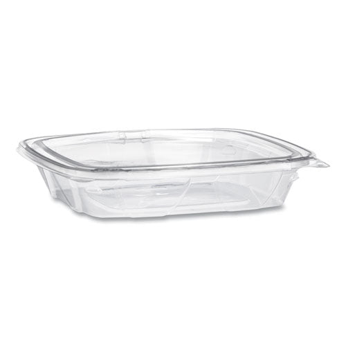 Clearpac Safeseal Tamper-resistant/evident Containers, Flat Lid, 8 Oz, 4.9 X 1.4 X 5.5, Clear, Plastic, 100/bag, 2 Bags/ct