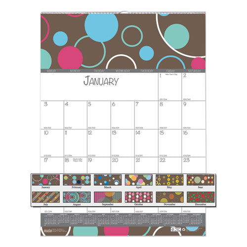 Recycled Bubbleluxe Wall Calendar, Bubbleluxe Artwork, 12 X 12, White/multicolor Sheets, 12-month (jan To Dec): 2023