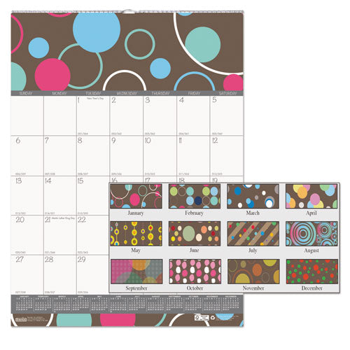 Recycled Bubbleluxe Wall Calendar, Bubbleluxe Artwork, 12 X 12, White/multicolor Sheets, 12-month (jan To Dec): 2023