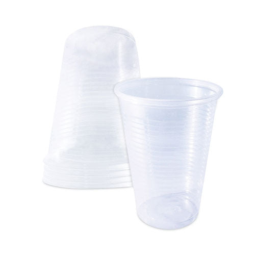 Plastic Cold Cups, 12 Oz, Translucent, 1,000/carton