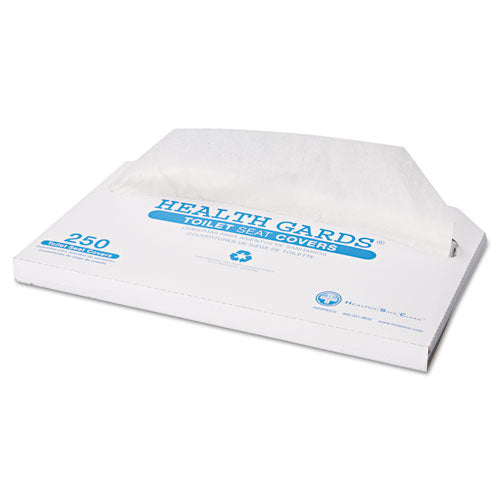 HOSPECO Health Gards Toilet Seat Covers Half-fold 14.25x16.5 White 250/pack 10 Boxes/Case