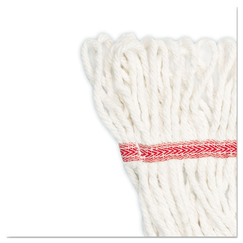 Boardwalk Super Loop Wet Mop Head Cotton/synthetic Fiber 5" Headband Large Size White