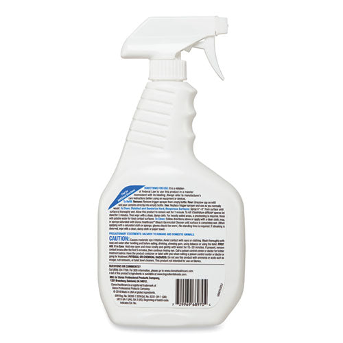 Clorox Healthcare Cleaner Disinfectant With Bleach 32 Oz. Spray Bottle 6/Case