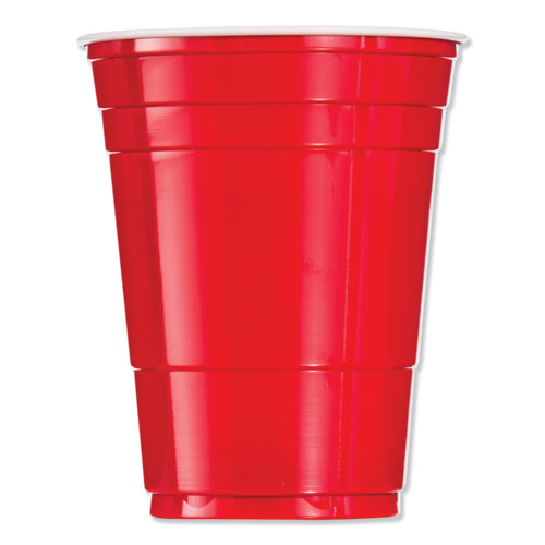 Dart Solo Party Plastic Cold Drink Cups 16 Oz Red 50/pack