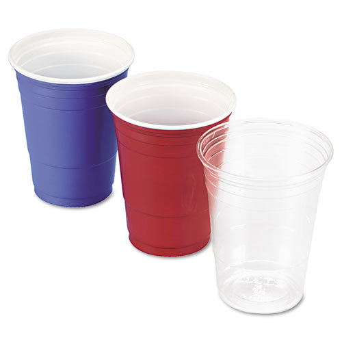 Dart Solo Party Plastic Cold Drink Cups 16 Oz Red 50/pack