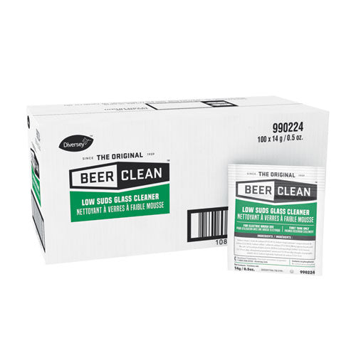 Diversey™ Beer Clean Glass Cleaner Powder 0.5 Oz Packet 100/Case