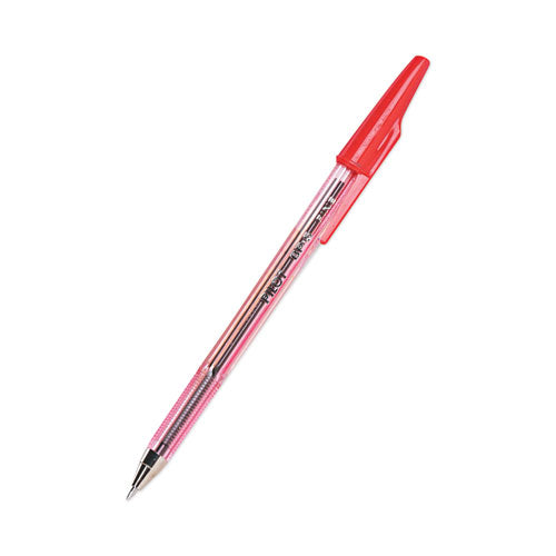 Better Ballpoint Pen, Stick, Fine 0.7 mm, Red Ink, Translucent Red Barrel, Dozen Better Ballpoint Pen, Stick, Fine 0.7 mm, Red Ink, Translucent Red Barrel, Dozen