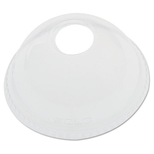 Dome-top Cold Cup Lids, Fits 2.5 Oz To 9 Oz Containers, Clear, Plastic, 2,500/carton