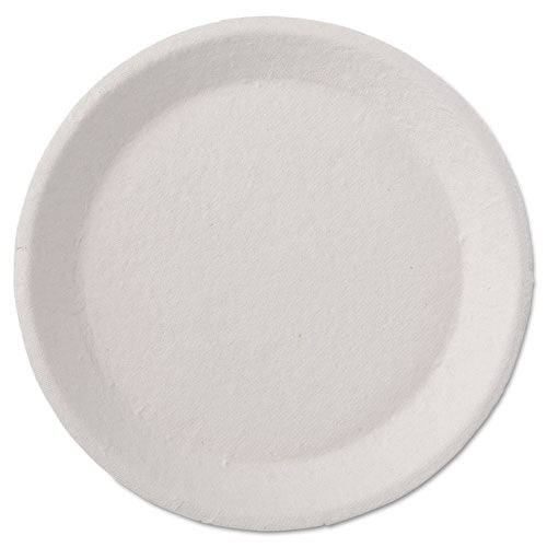 Savaday Molded Fiber Plates, 10", Cream, 500/carton