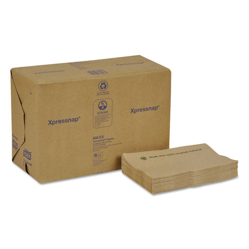 Xpressnap Interfold Dispenser Napkins, 1-ply, 13 X 8.5, Natural, 500/pack, 12 Packs/carton