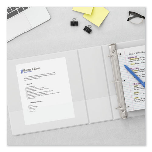 Slant D-ring View Binder, 3 Rings, 4" Capacity, 11 X 8.5, White