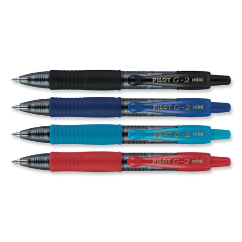 G2 Mini Gel Pen, Retractable, Fine 0.7 Mm, Assorted Ink And Barrel Colors, 4/pack