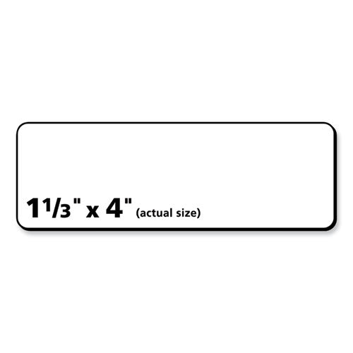 Labels, Laser Printers, 1.33 X 4, White, 14/sheet, 100 Sheets/box