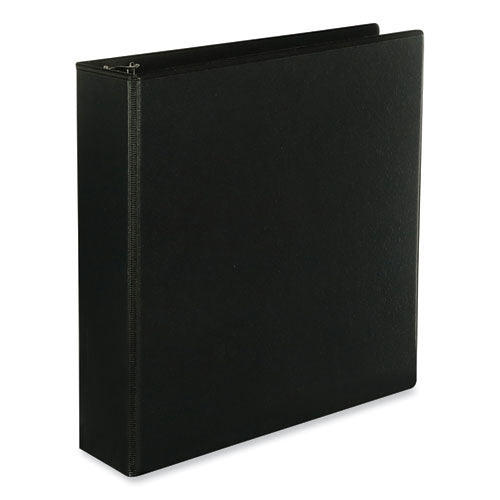 Slant D-ring View Binder, 3 Rings, 2" Capacity, 11 X 8.5, Black, 6/carton