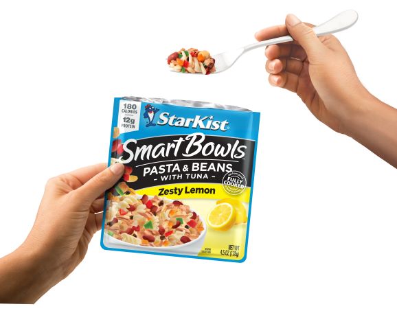 Starkist Smart Bowls Tuna Pasta & Beans Zesty Lemon-4.5 oz.-12/Case