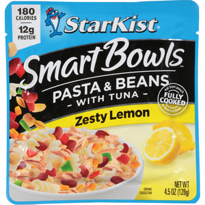 Starkist Smart Bowls Tuna Pasta & Beans Zesty Lemon-4.5 oz.-12/Case