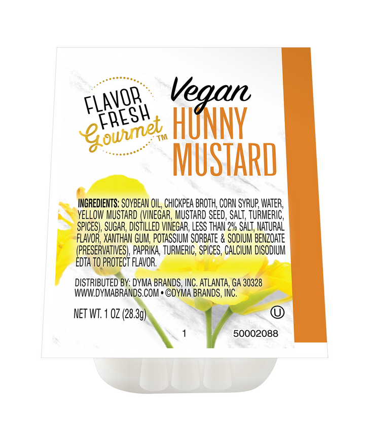 Flavor Fresh Vegan Hunny Mustard Single Serve-1 oz.-100/Case