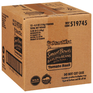 Starkist Smart Bowls Tuna Barley & Beans Tomato Basil-4.5 oz.-12/Case