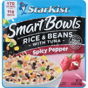 Starkist Smart Bowls Tuna Rice & Beans Spicy Pepper-4.5 oz.-12/Case