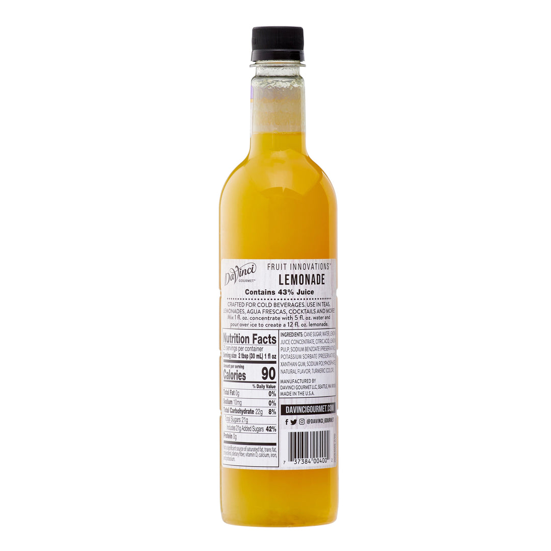 Davinci Gourmet Fruit Innovations Syrup Lemonade-750 ml.-4/Case