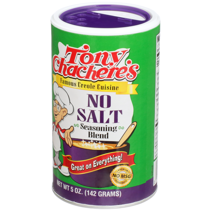 Tony Chachere's Creole Foods No Salt Seasoning-5 oz.-6/Case