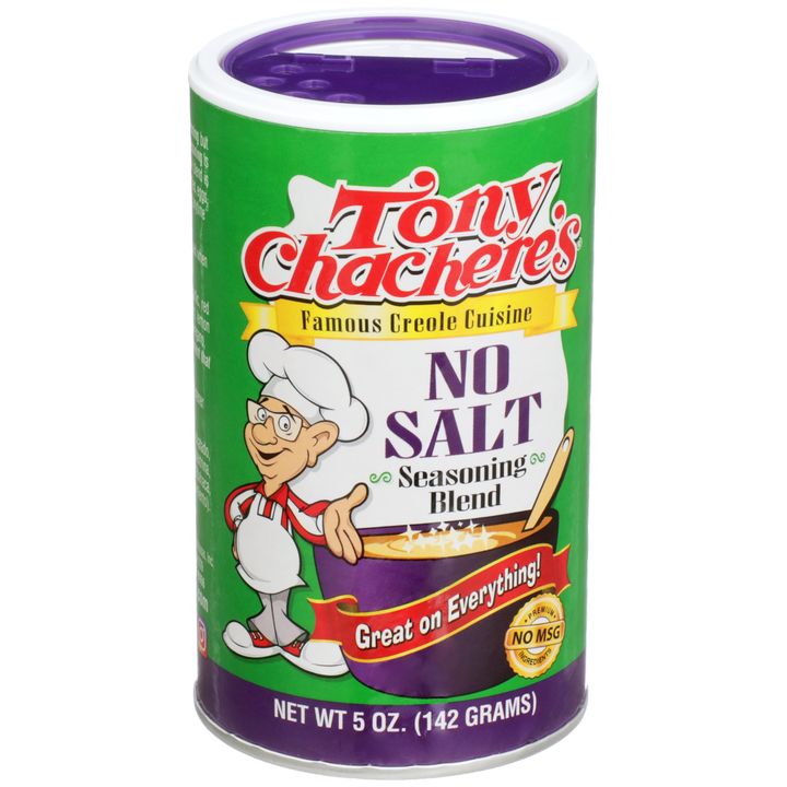 Tony Chachere's Creole Foods No Salt Seasoning-5 oz.-6/Case