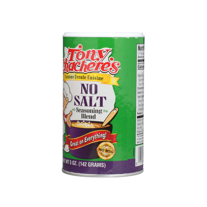 Tony Chachere's Creole Foods No Salt Seasoning-5 oz.-6/Case