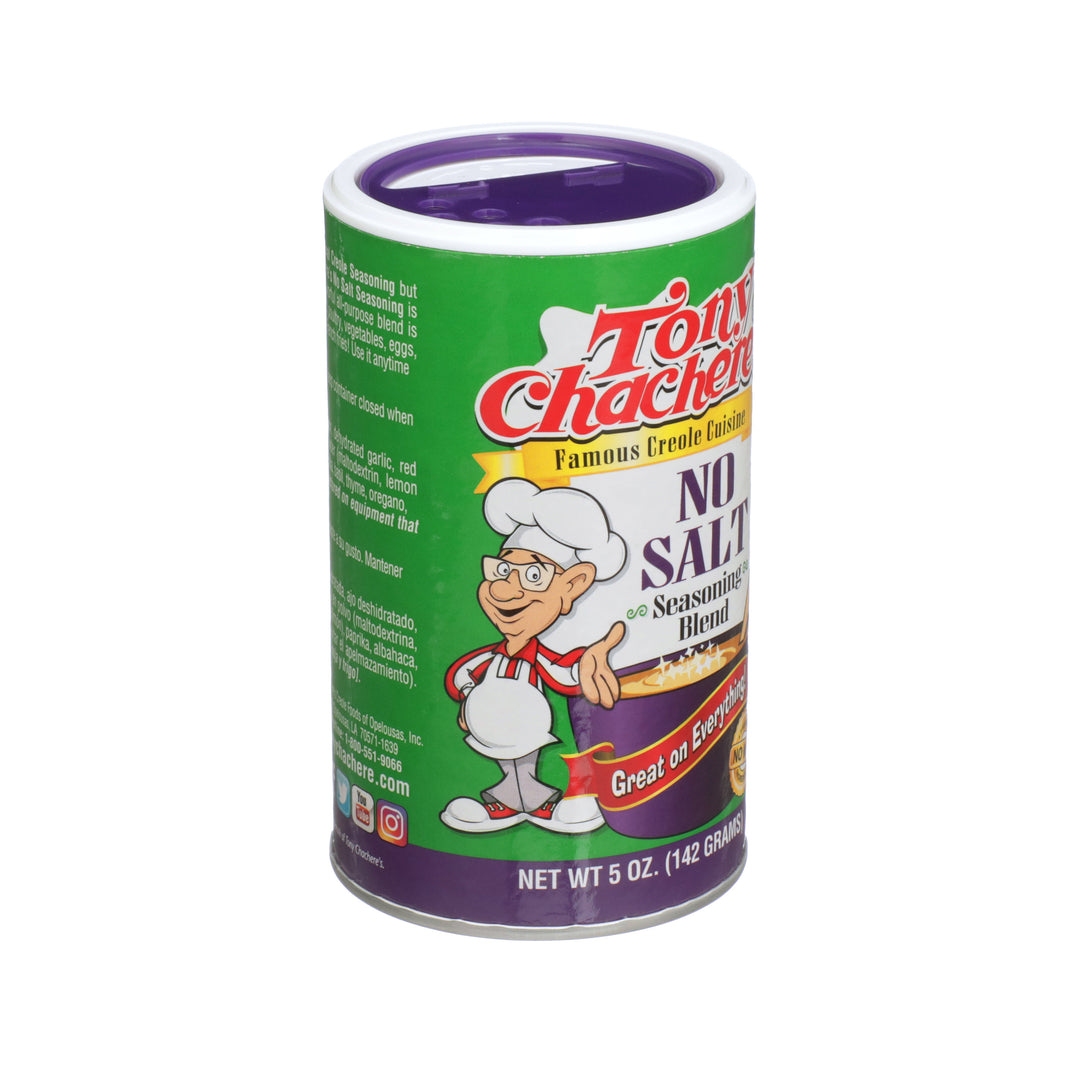 Tony Chachere's Creole Foods No Salt Seasoning-5 oz.-6/Case