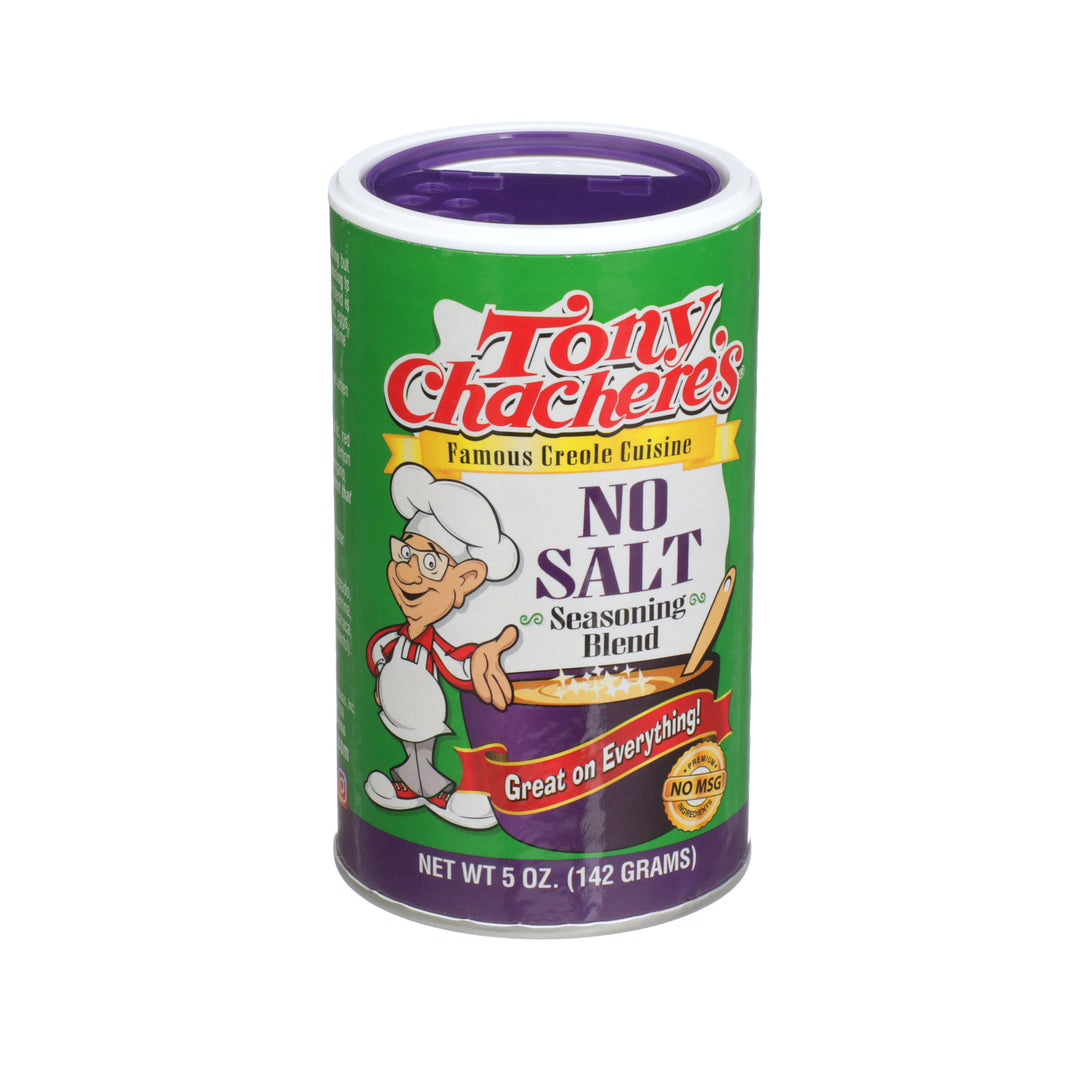 Tony Chachere's Creole Foods No Salt Seasoning-5 oz.-6/Case