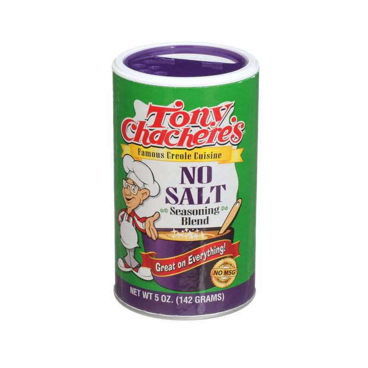 Tony Chachere's Creole Foods No Salt Seasoning-5 oz.-6/Case