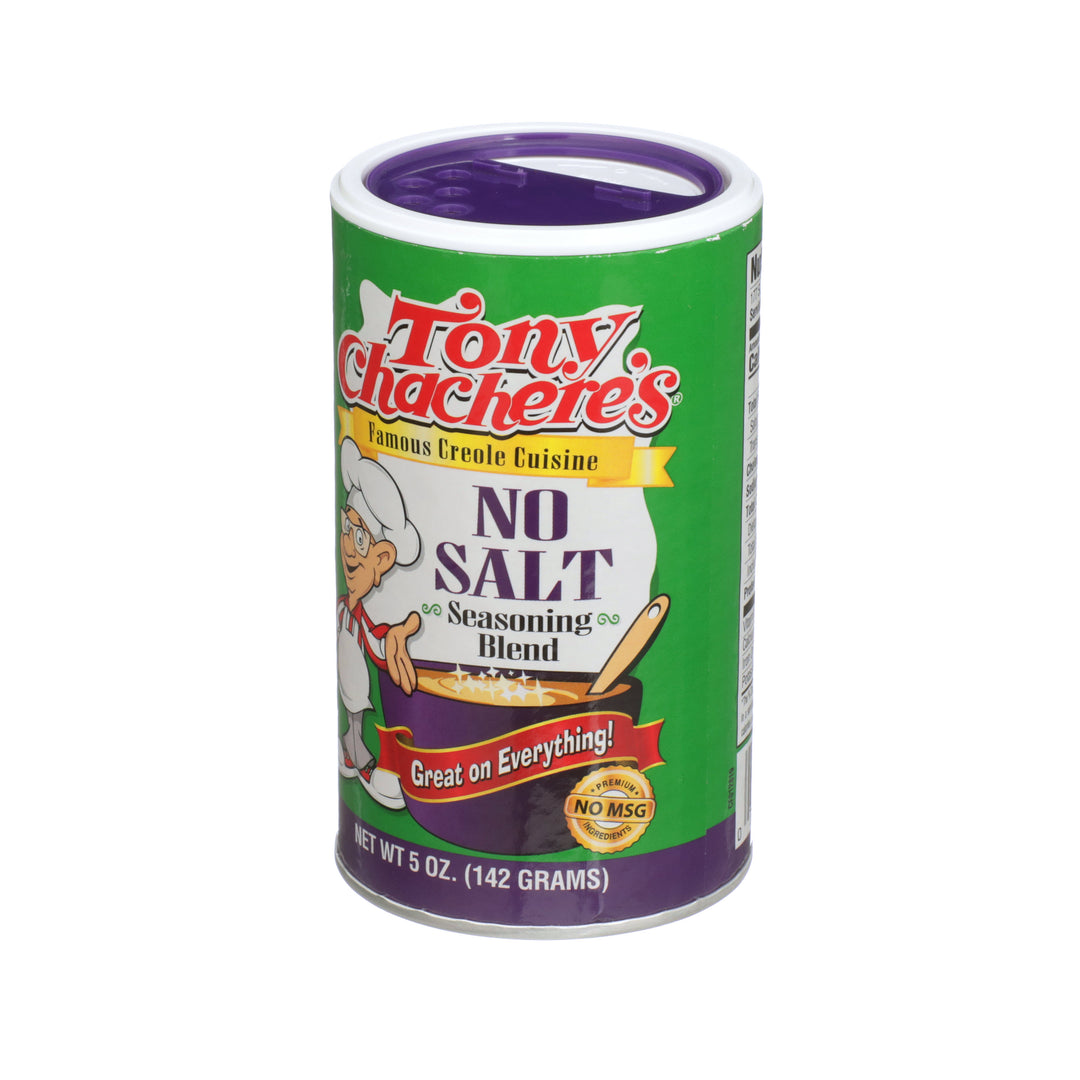 Tony Chachere's Creole Foods No Salt Seasoning-5 oz.-6/Case