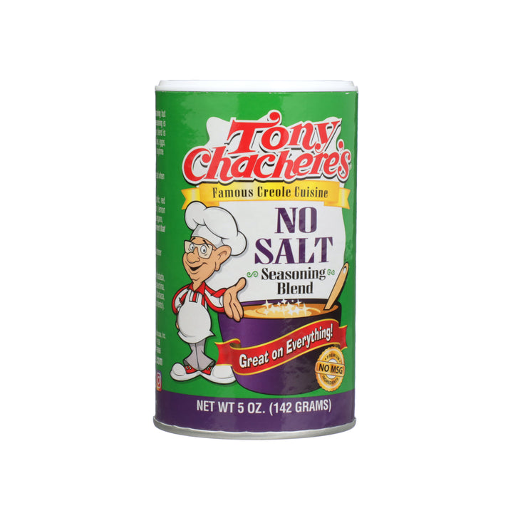 Tony Chachere's Creole Foods No Salt Seasoning-5 oz.-6/Case