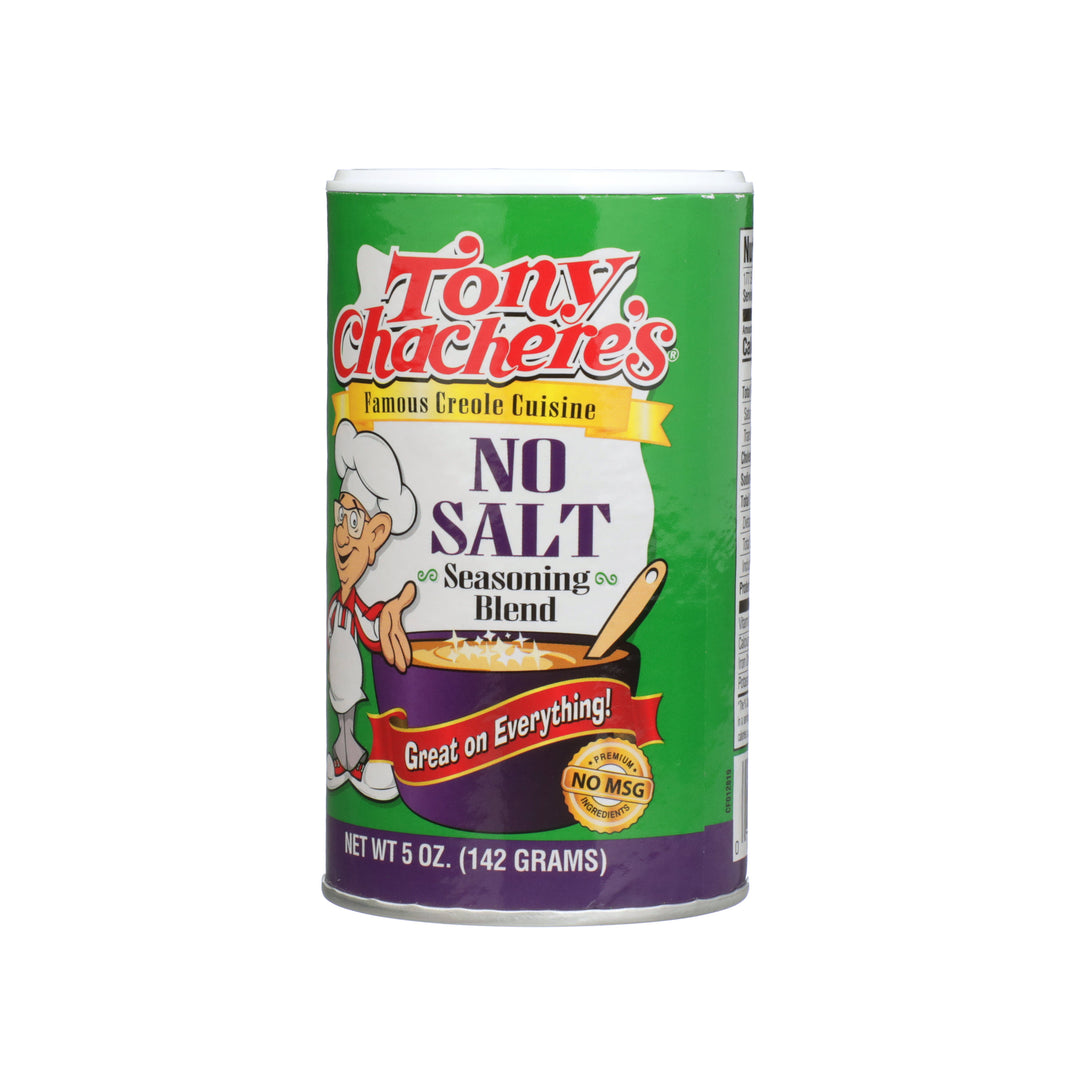 Tony Chachere's Creole Foods No Salt Seasoning-5 oz.-6/Case